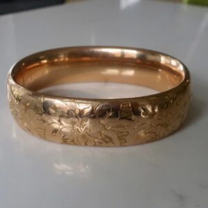 Gold Rose Bangle